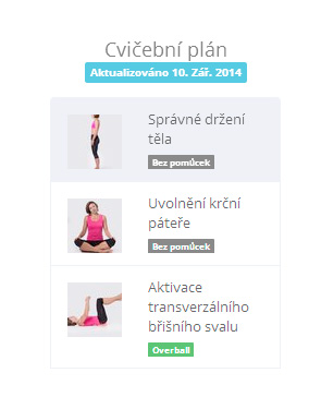 cvičební plán pro ženy